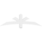Ekena Millwork Davenport Architectural Grade PVC Gable Bracket, 60"W x 17 1/2"H x 2"D x 4"F, 7/12 Pitch GBP060X18X0204DAV00 - alternate 3